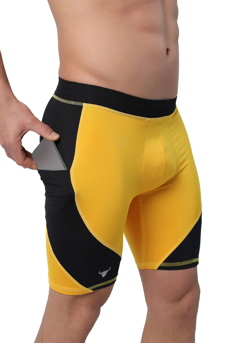 Yellow/Black Shorts