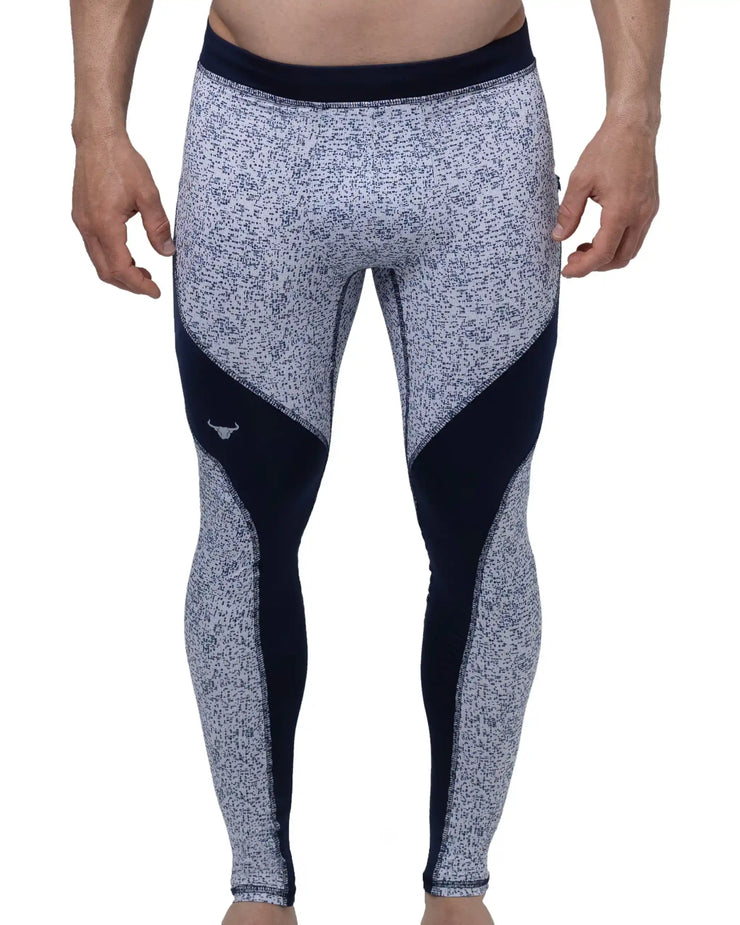 Gray tights for men – Featuring a pixelated pattern, these men's gray leggings deliver standout style with high performance. Perfect for training or casual wear.