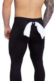 Black/Black Biker Meggings