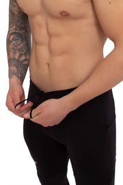 Black/Black Biker Meggings