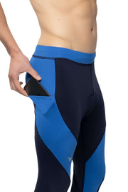 Navy/Blue Biker Meggings