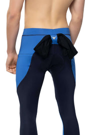 Navy/Blue Biker Meggings