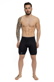 Black/Black Biker Shorts