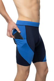 Navy/Blue Biker Shorts