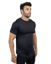 black workout shirt for men