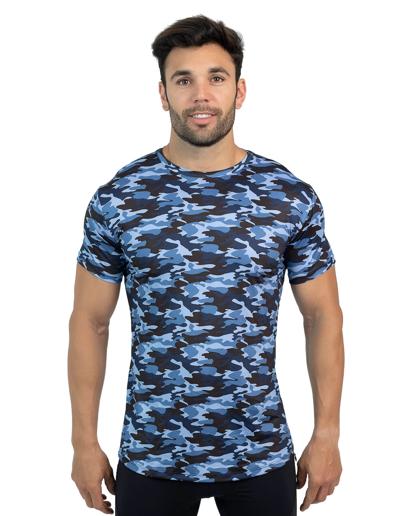 Blue Camo Shirt For Men | T-Shirts