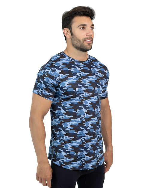 Blue Camo Shirt For Men  T-Shirts - Matador Meggings