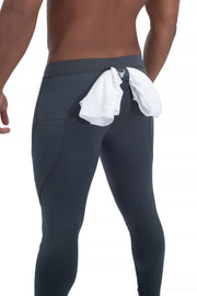 gray leggings for men
