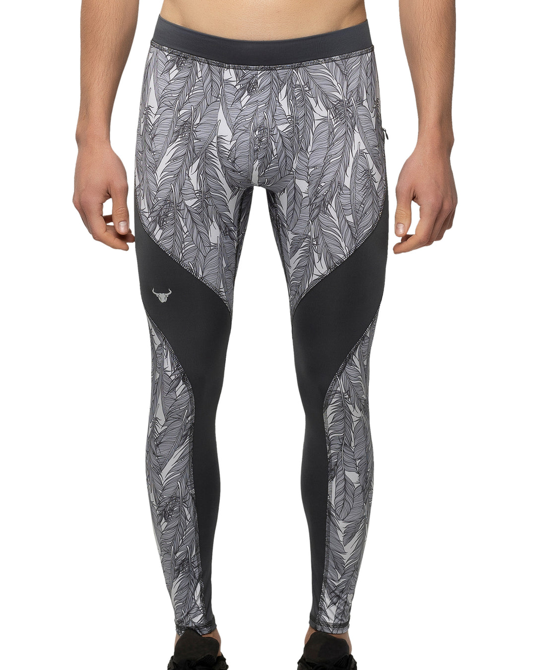 Gray Feathers Meggings