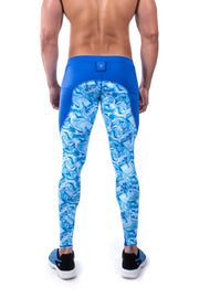 men's blue tights