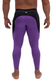 purple leggings for men