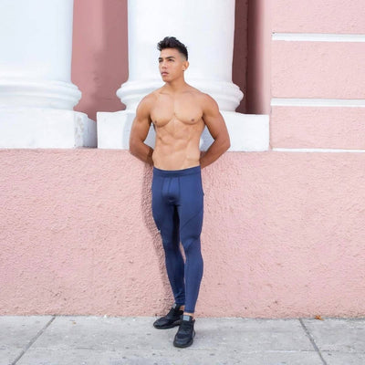 Blue Leggings For Men