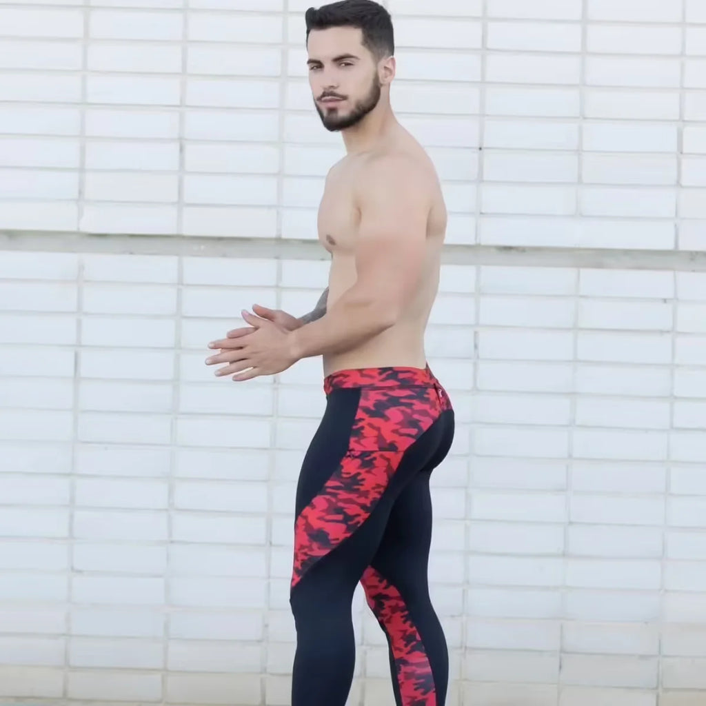 Men wearing yoga pants best sale