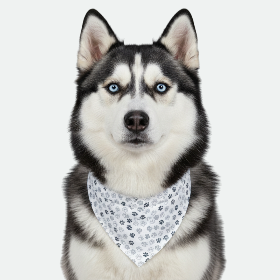 Paw/Black Dog Bandana