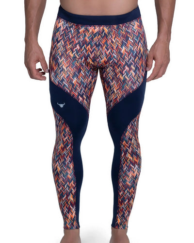 Mens patterned running tights hot sale