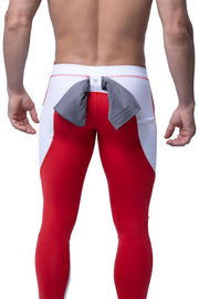 red leggings men