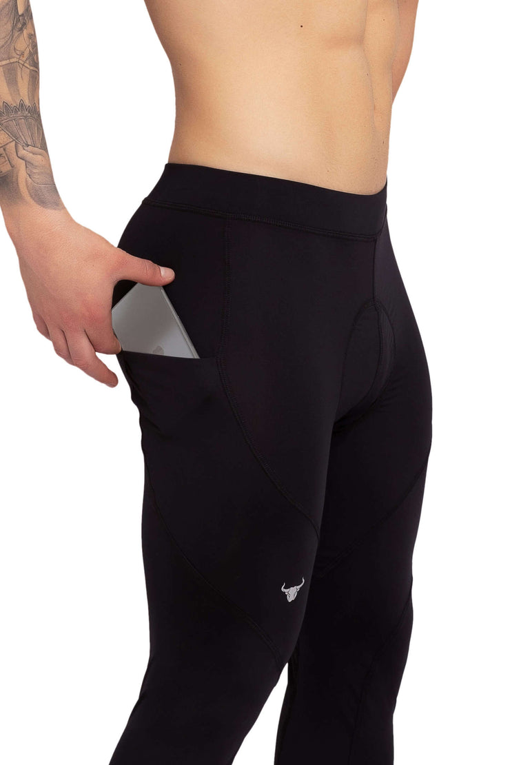 Black/Black Biker Meggings