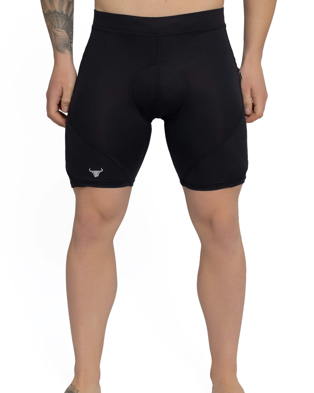 Black/Black Biker Shorts