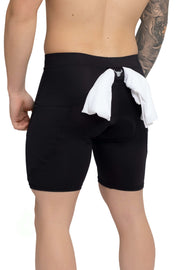 Black/Black Biker Shorts