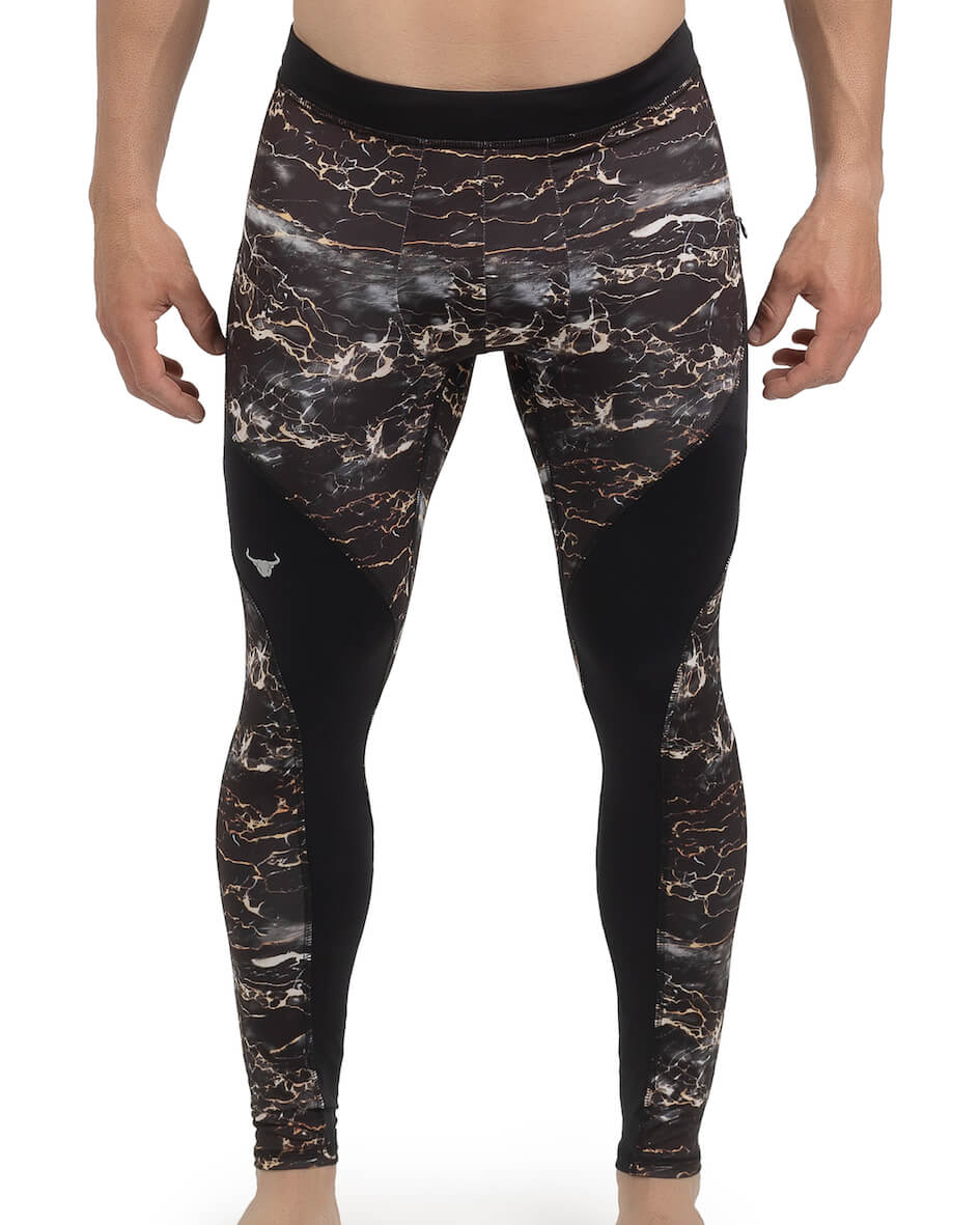 Black Marble Meggings