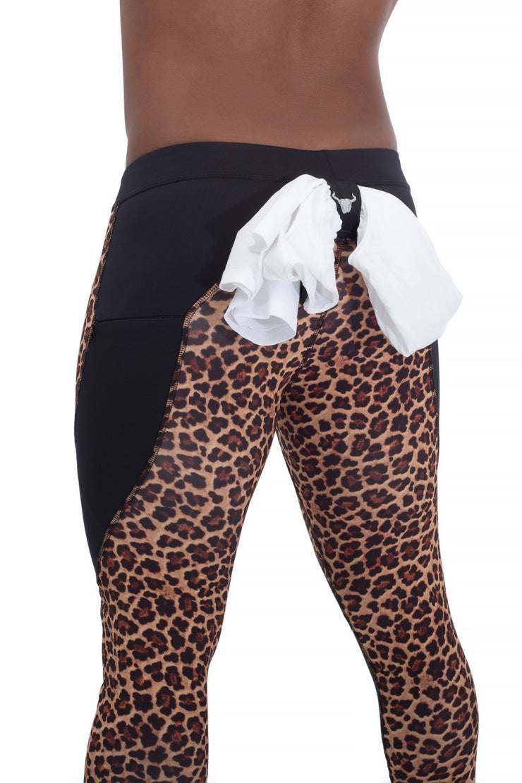 LEOPARD LEGGING, ADJUSTABLE LEGING WITH LEOPARD PRINT, KIDDOW - Minis  Only