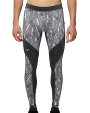 Gray Feathers Meggings