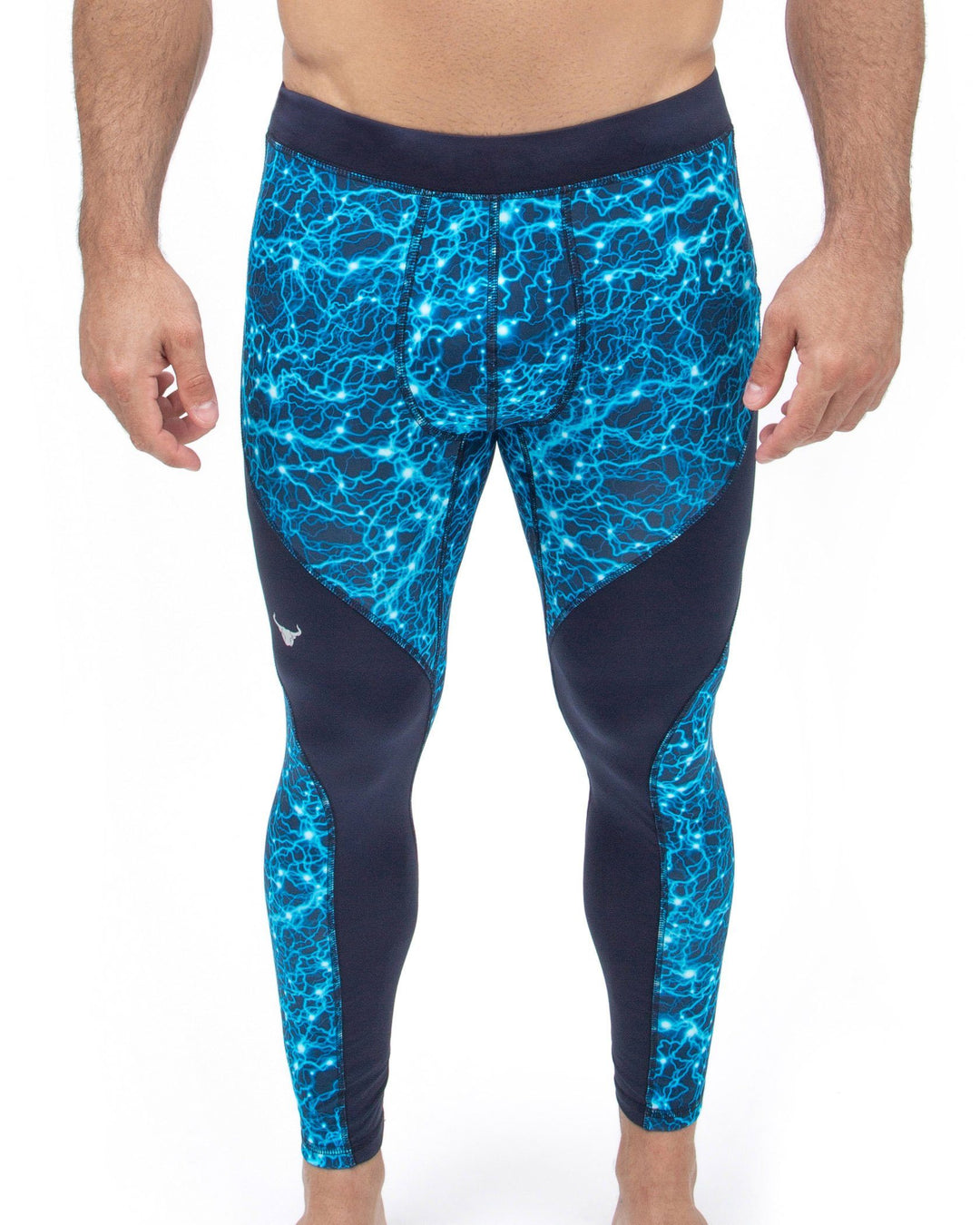 men's blue lighting meggings