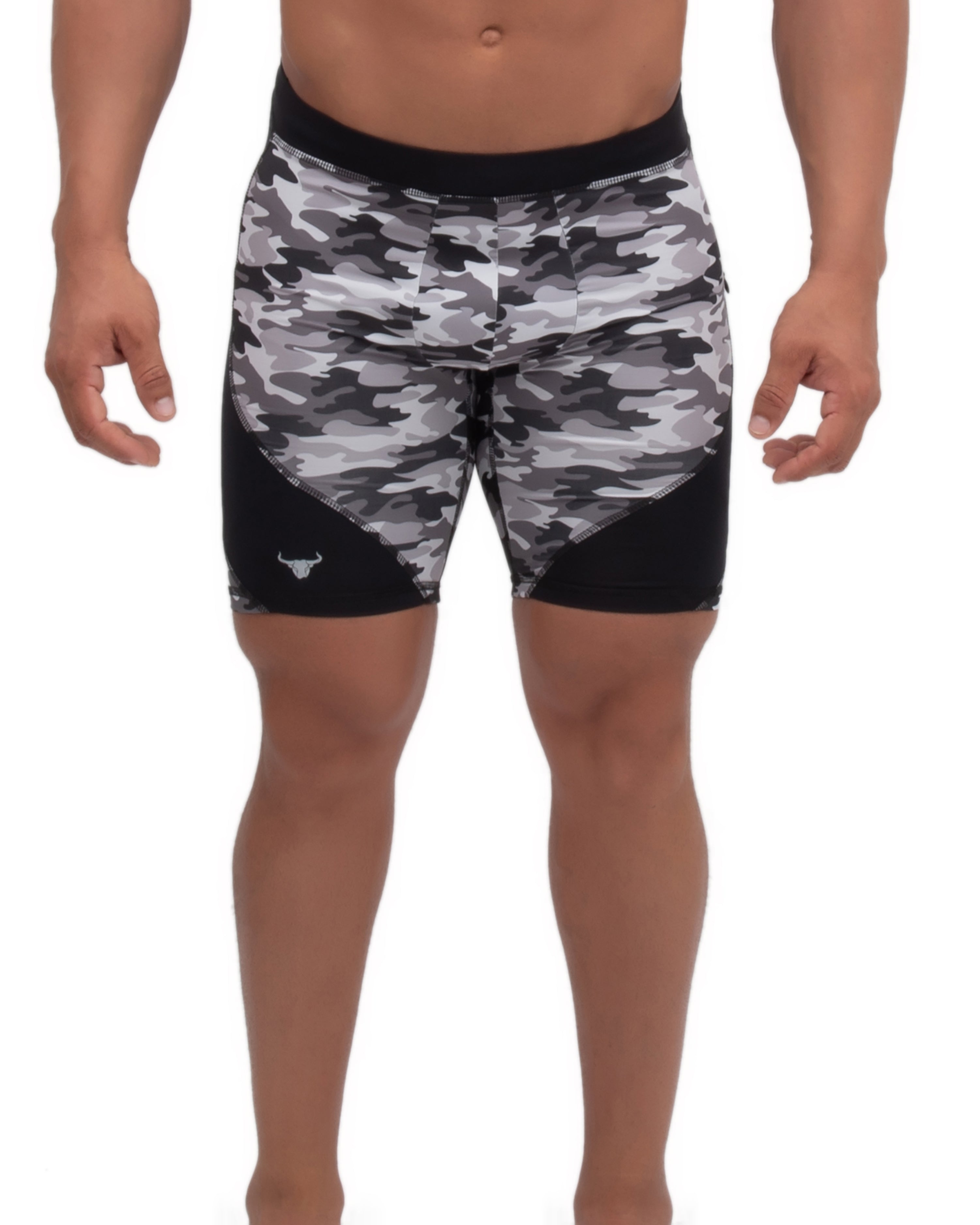 Men's Compression Shorts Athletic Bottoms Knee Length Leggings Swimming  Trunks *