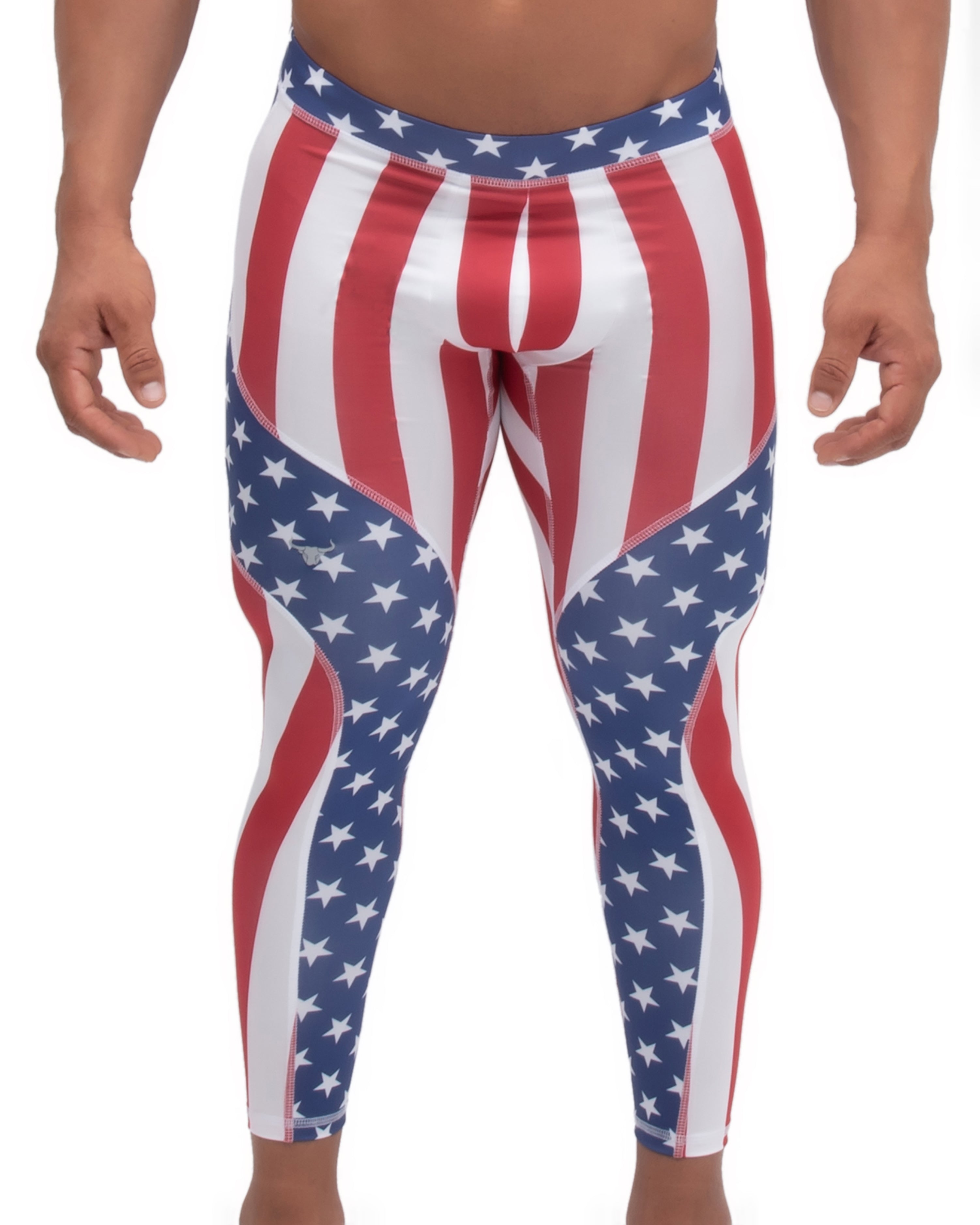American Flag Leggings For Men